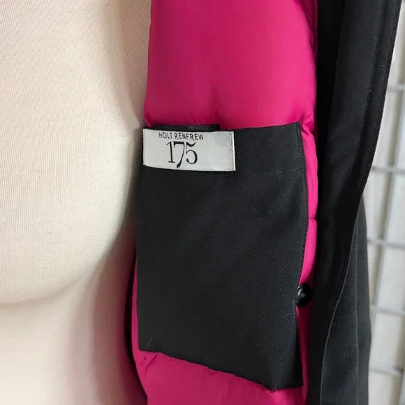 Canada Goose Holt Renfrew 175Women's Black and Pink Parka Coat, Extra Small - Picture 5 of 14